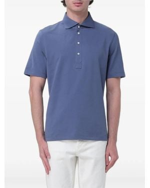Brunello Cucinelli Polo En Jersey - Blue