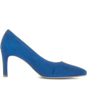 Gabor 70Mm Suede Pointed-Toe Pumps - Blue