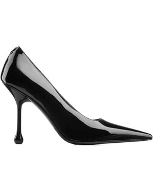 Jimmy Choo 95Mm Ixia Heeled Court Shoes - Black