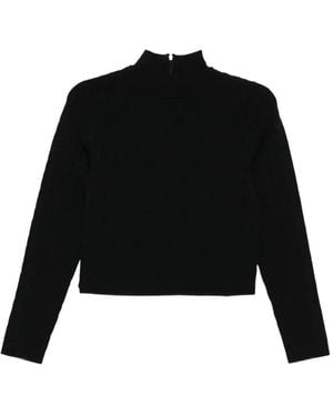 Michael Kors Logo Jacquard Top - Black