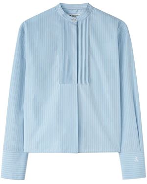 Jil Sander ストライプ シャツ - ブルー