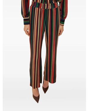 FARM Rio Gestreepte Broek - Zwart