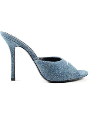 Alexander Wang Cher Denim Mules - Blue