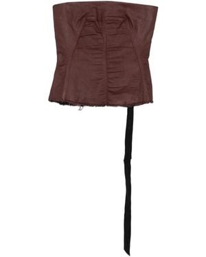 Rick Owens Strapless Corset Top - Purple