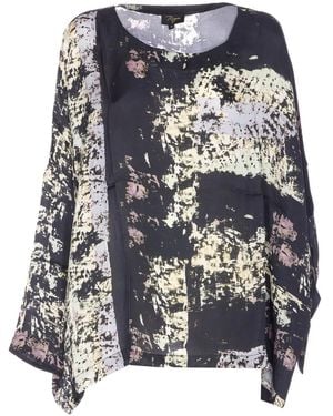 Yavi Printed Blouse - Blue