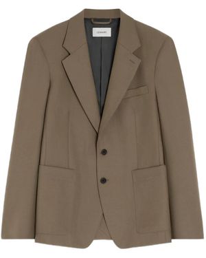 Lemaire Tailored Sb Jacket - Brown