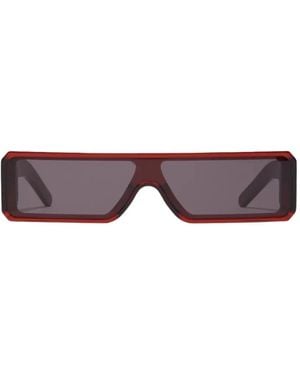 Rick Owens Geometric-Frame Sunglasses - Purple