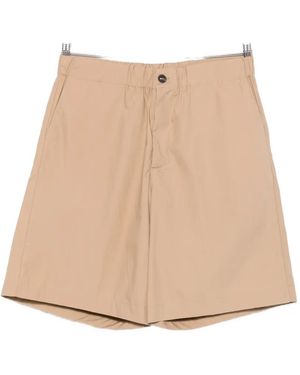 Rhun Elasticated-Waistband Shorts - Natural
