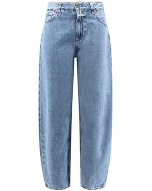Closed Jazzie Logo-Patch Jeans - Blue