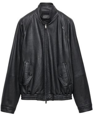 Prada Nappa Leather Jacket - Black