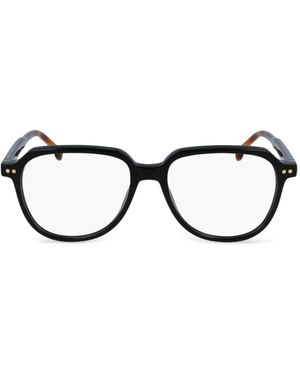 Paul Smith Runde Brille Mit Doppelten Punkten - Schwarz