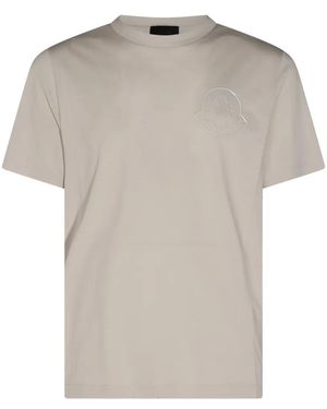 Moncler Three-Dimensional Logo Cotton T-Shirt - Grey