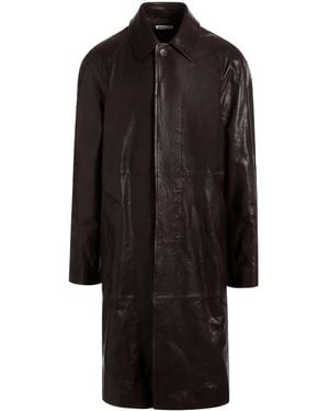 Bally Mantel aus Leder - Schwarz