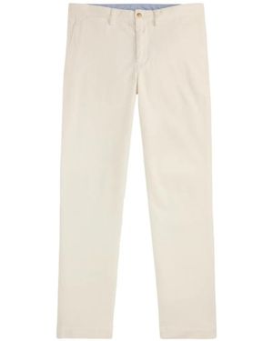 Polo Ralph Lauren Pantalon Droit En Velours Côtelé - White