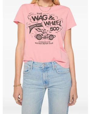 Mother The Lil Goodie Goodie Graphic-Print T-Shirt - Blue