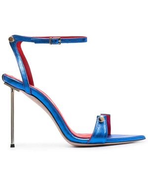 HARDOT 125Mm Bar-Pin Detail Sandals - Blue