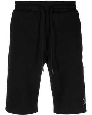 Paul & Shark Joggingshorts Mit Logo-Print - Schwarz