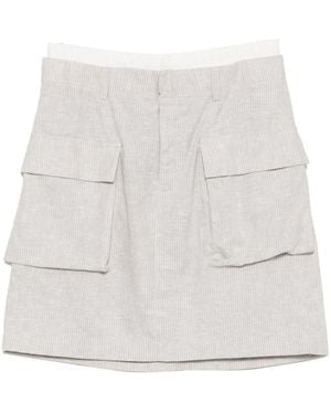 BLAKLACE Pocket Skirt - White