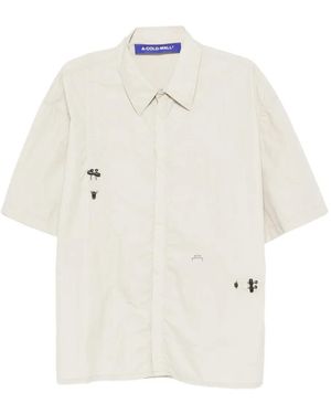 A_COLD_WALL* Button-Fastening Embellished Shirt - White