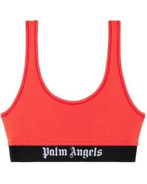 Palm Angels Sport-Bh Mit Logo-Bund - Rot