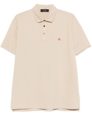 Peuterey Logo-Embroidery Polo Shirt - Natural