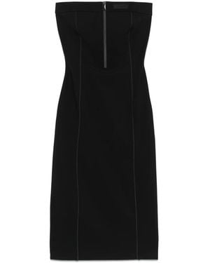 Coperni Open-Back Bustier Dress - Black