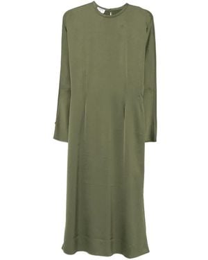 Filippa K Satin Midi Dress - Green