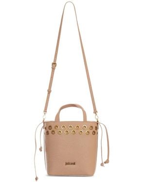 Just Cavalli Bolso Bombonera Con Detalle De Ojales - Neutro