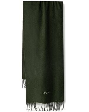 Les Deux Signature Fringed Scarf - Green