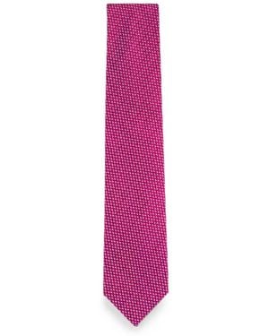 Brioni Geometrisch Gemusterte Krawatte - Pink
