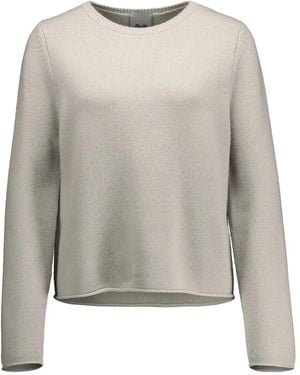 Allude Pullover mit rundem Ausschnitt - Grau