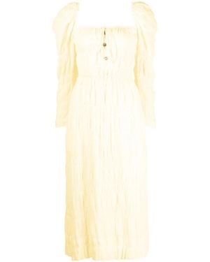 Rejina Pyo Nora Puff-Sleeve Midi Dress - White