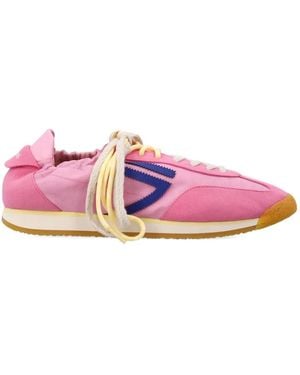 PURAAI Panther Panelled Trainers - Pink