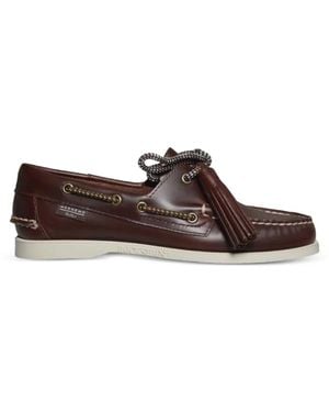 Weekend by Maxmara Wkadockside2 Tassel Lace-Up Loafers - Brown