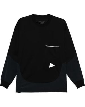 and wander Camiseta Combi - Negro
