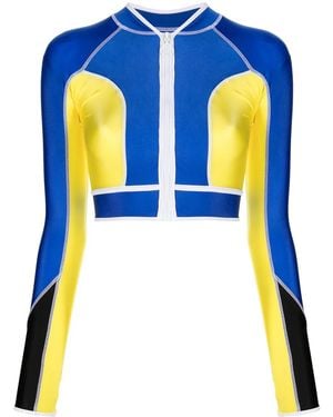 Duskii Jem Crop Swim Top - Blue