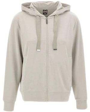 Colmar Drawstring Zip Hoodie - White