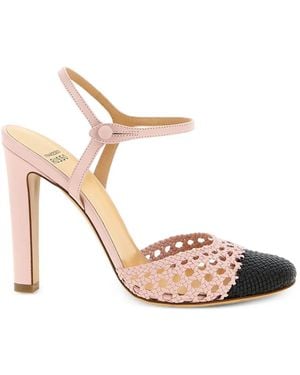 Francesco Russo クロシェ パンプス - ピンク