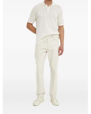 Samsøe & Samsøe Logo-Patch Five-Pocket Jeans - White