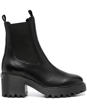 Hogan Heeled Boots - Black