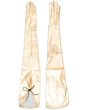 Manokhi Long Gloves - White