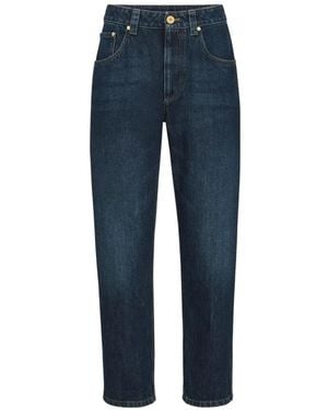 Brunello Cucinelli Straight Pants - Blue