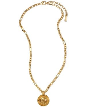 Versace Collar Con Cadena Y Colgante Medusa - Metálico