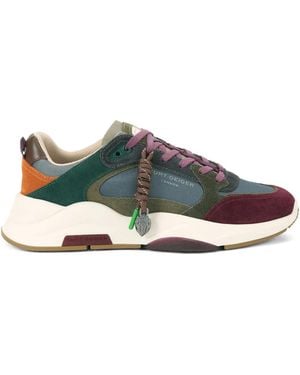 Kurt Geiger Royston Lace-Up Trainers - Green