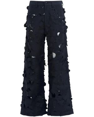 Marni Cut-Out Detailing Trousers - Blue