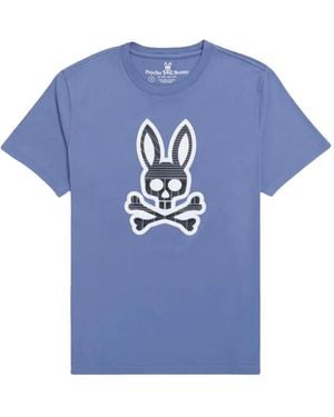 Psycho Bunny Bunny-Print T-Shirt - Blue