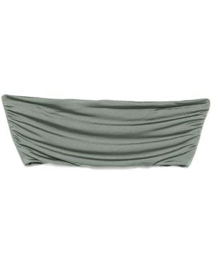 MOUTAKI Ruched Bikini Top - Grey