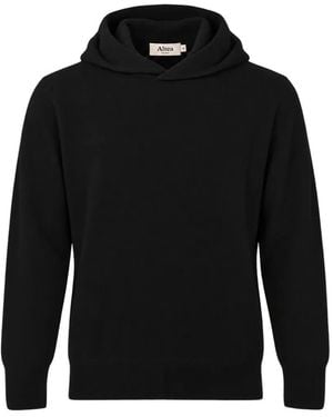 Altea Long-Sleeve Virgin Wool Hoodie - Black