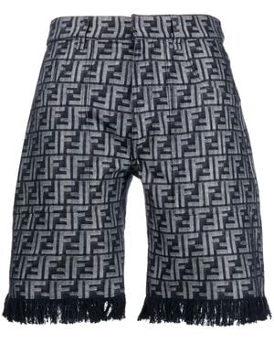 Fendi 'Ff' Bermuda Shorts - Grey