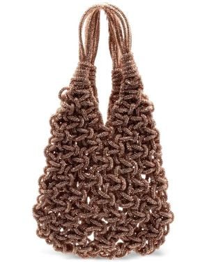 PHO® Firenze Sac Cabas En Maille Tissée - Brown
